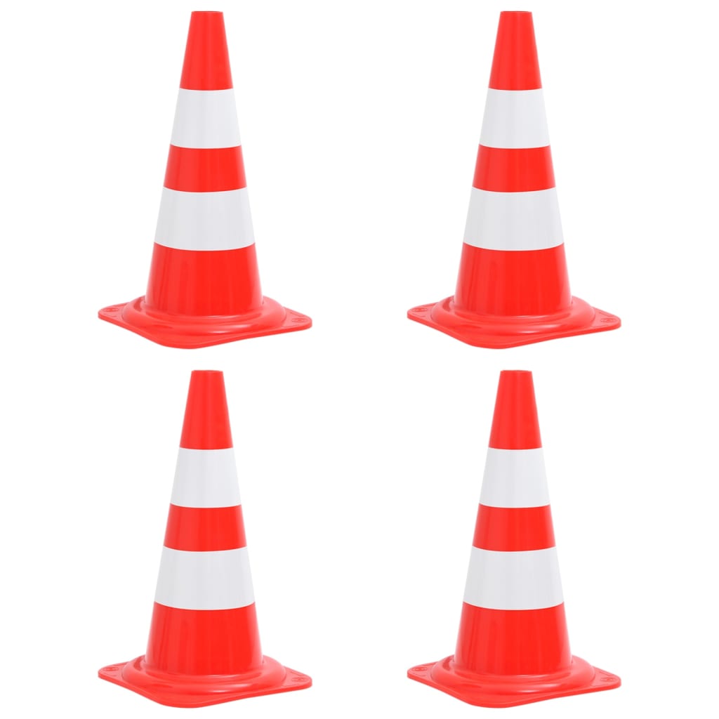 Vidaxl verkeerskegels 4 st reflecterend 50 cm rood en wit
