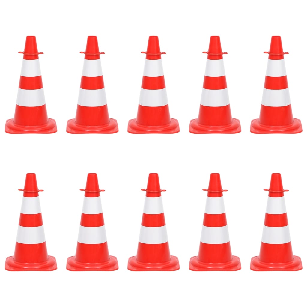 Vidaxl kegelset met ketting 10 m rood en wit