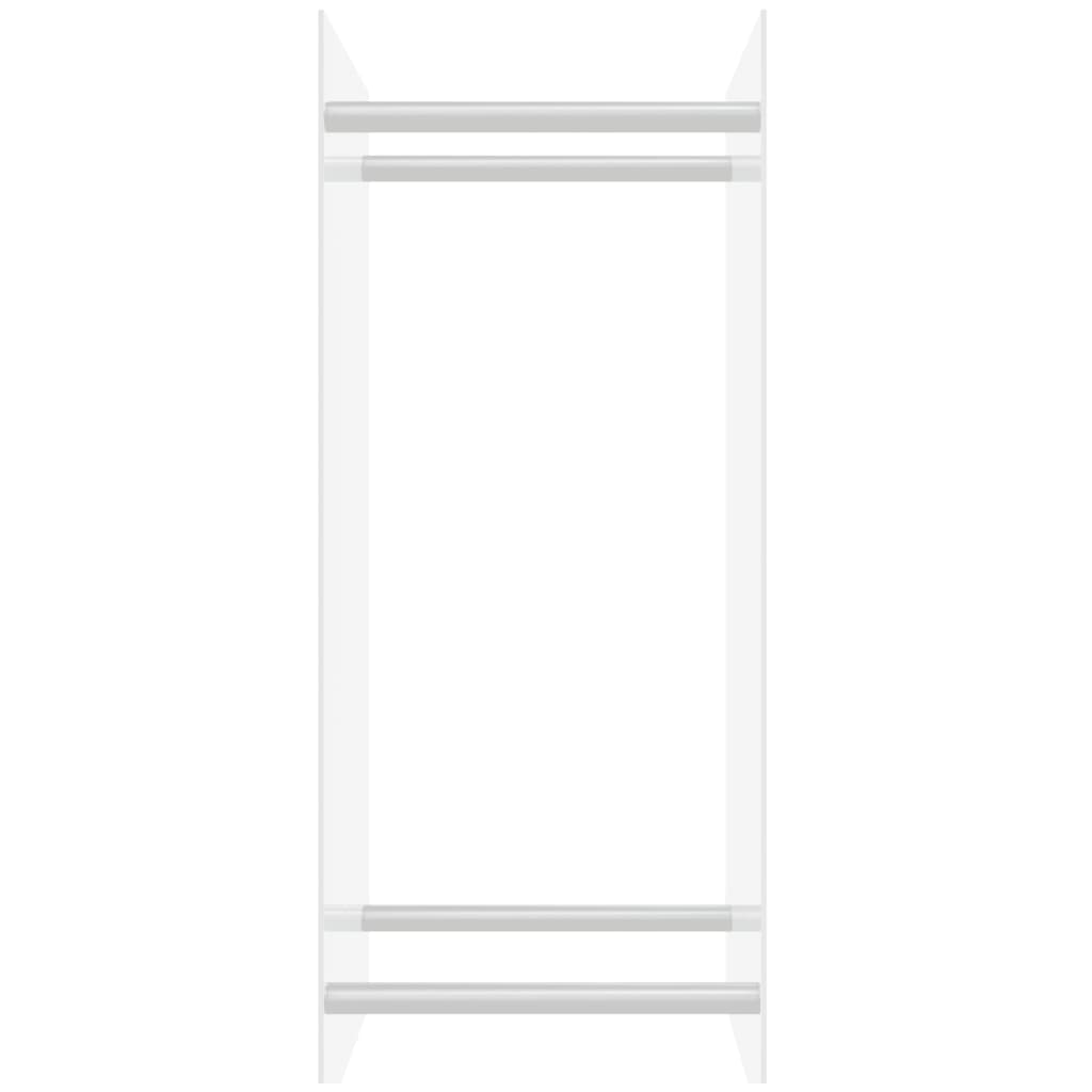 VidaXL Haardhoutrek 40x35x100 cm gehard glas transparant