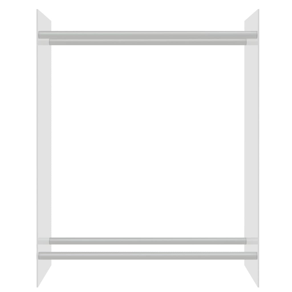 Vidaxl haardhoutrek 80x35x100 cm gehard glas transparant