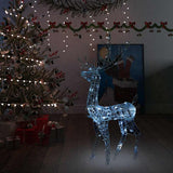 Vidaxl kerstversiering rendier 140 led's koudwit 120 cm acryl