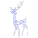 Vidaxl kerstversiering rendier 140 led's 120 cm acryl blauw