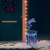 Vidaxl kerstversiering rendier met mesh 306 led's 60x24x89 cm