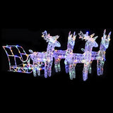 VidaXL Kerstdecoratie rendieren en slaap 280x28x55 cm acryl