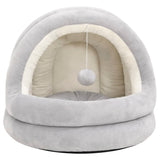 Vidaxl kattenmand 50x50x45 cm grijs en crèmekleurig
