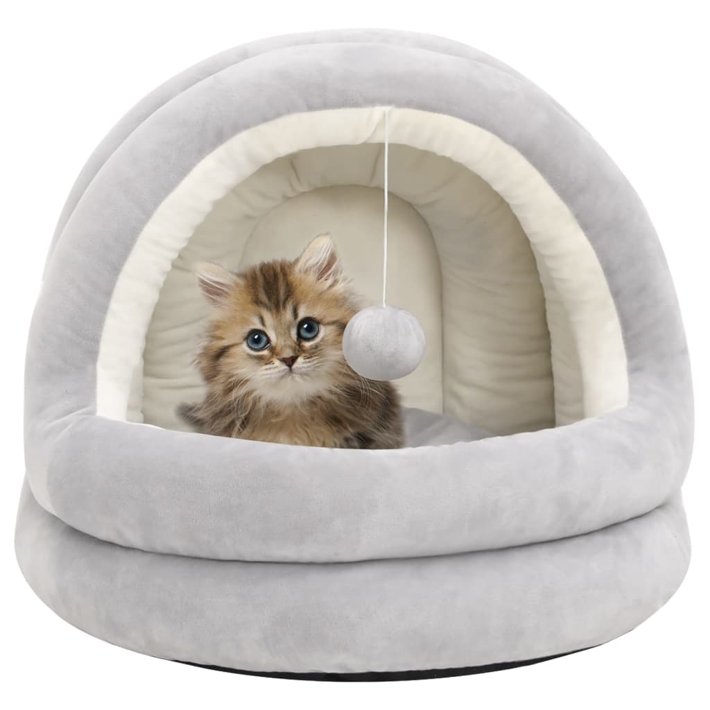 Vidaxl kattenmand 50x50x45 cm grijs en crèmekleurig