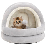 Vidaxl kattenmand 50x50x45 cm grijs en crèmekleurig