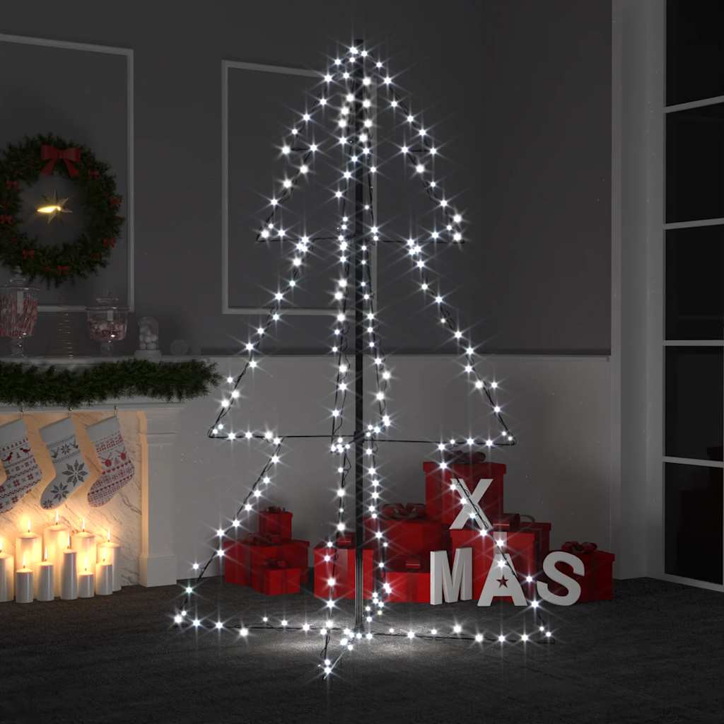 Vidaxl kegelkerstboom 200 led's binnen en buiten 98x150 cm