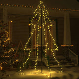 Vidaxl kegelkerstboom 240 led's binnen en buiten 118x150 cm
