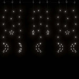 Vidaxl lichtslinger ster en maan afstandsbediening 138 led's koudwit