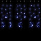 Vidaxl lichtslinger ster en maan afstandsbediening 138 led's blauw