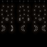 Vidaxl lichtslinger ster en maan afstandsbediening 345 led's koudwit