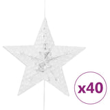 Vidaxl lichtsnoer sterren met 200 led's en 8 functies warmwit