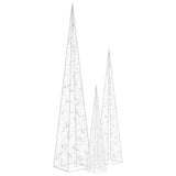Vidaxl lichtkegelset decoratief led 60 90 120 cm acryl koudwit