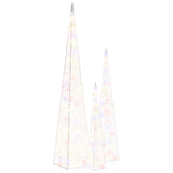 Vidaxl lichtkegelset decoratief led 60 90 120 cm acryl meerkleurig
