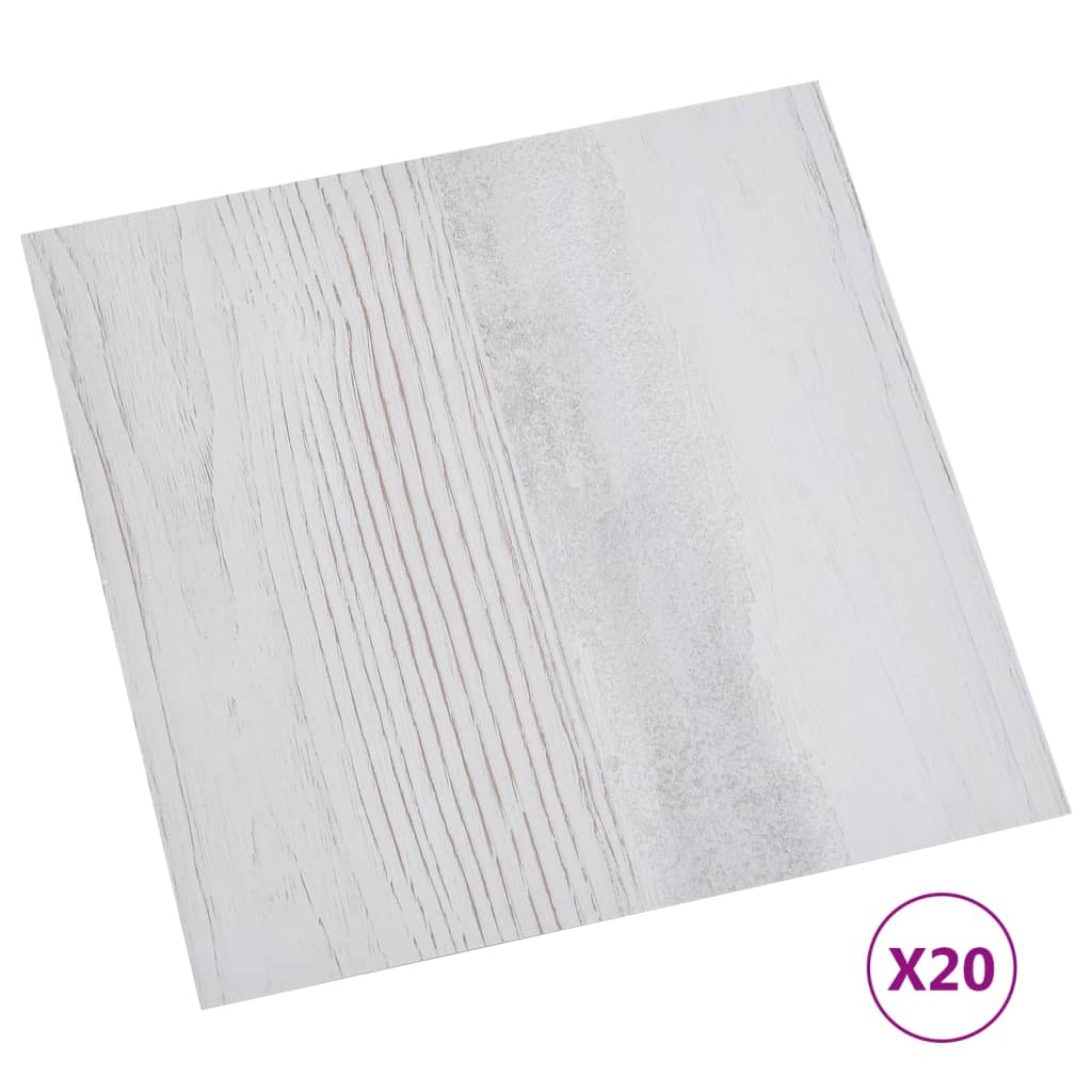Vidaxl vloerplanken 20 st zelfklevend 1,86 m² pvc lichtgrijs