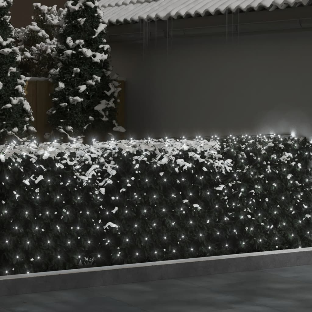 Vidaxl kerstnetverlichting 204 led's binnen en buiten 3x2 m koudwit