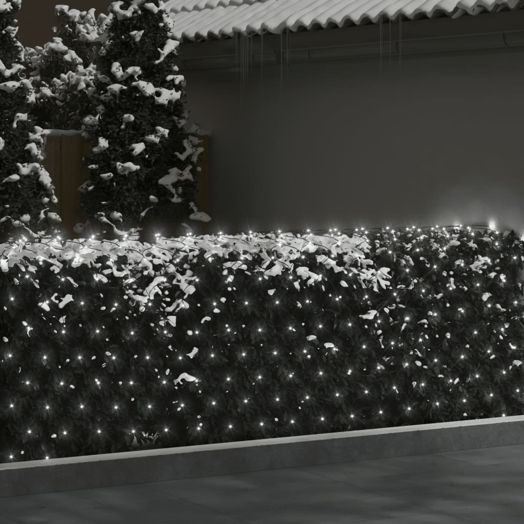 VidaXL Kerstnetverlichting 544 LED's binnen en buiten 4x4m koudwit