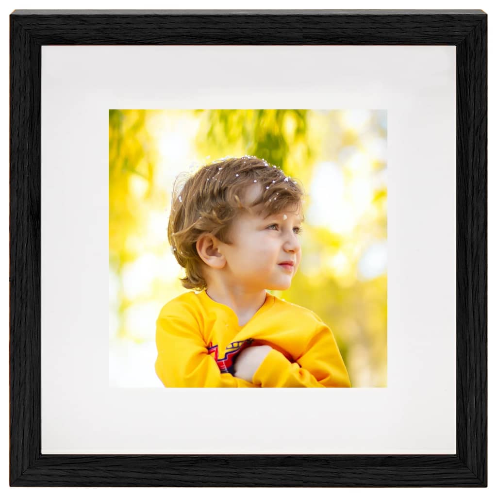 Vidaxl fotolijsten 5 st voor 13x13 cm foto 3d 23x23 cm zwart