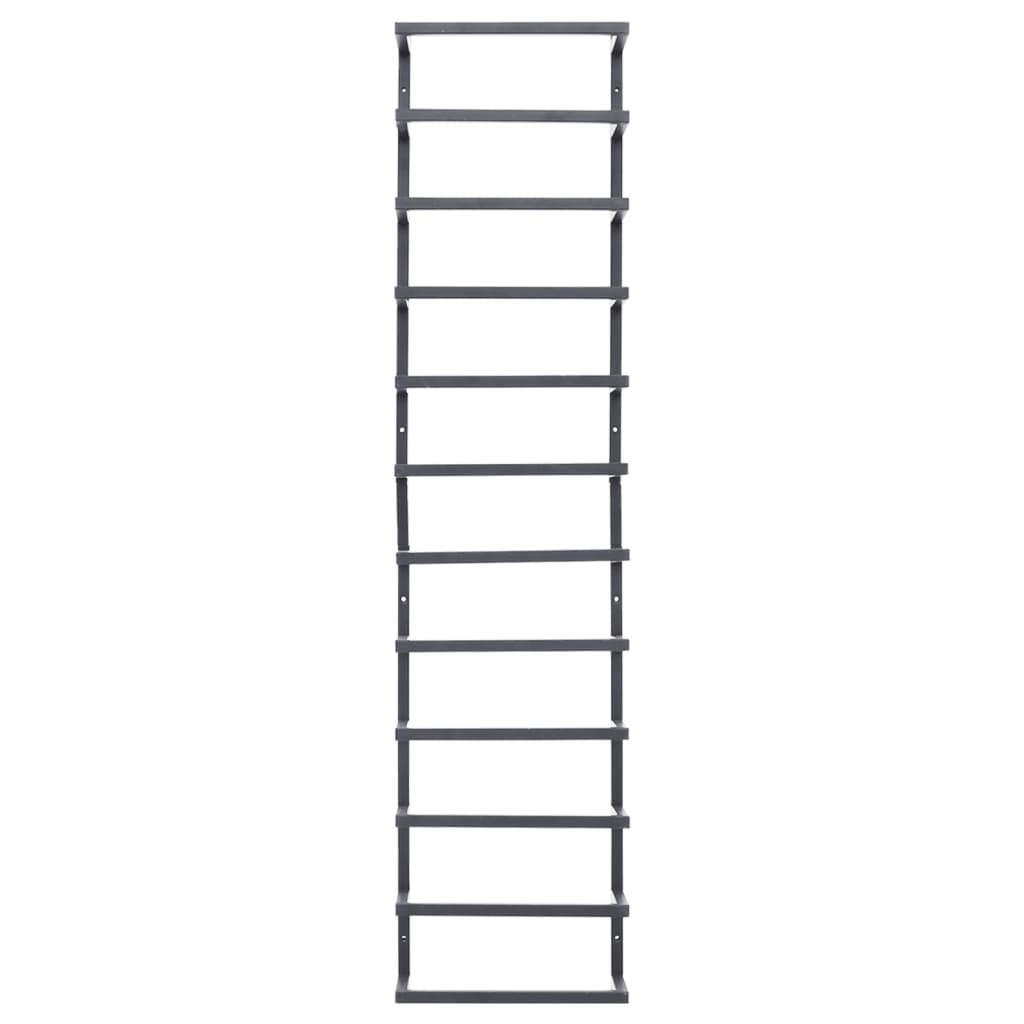 Vidaxl handdoekenrek 24x12x96 cm staal zwart