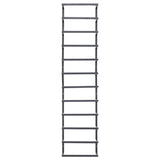 Vidaxl handdoekenrek 24x12x96 cm staal zwart