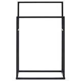 Vidaxl handdoekenrek vrijstaand 48x24x78,5 cm ijzer zwart