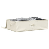 Vidaxl opbergbox 70x40x18 cm stof crèmekleurig