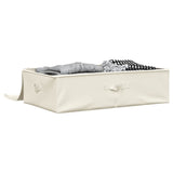 Vidaxl opbergboxen 2 st 70x40x18 cm stof crèmekleurig