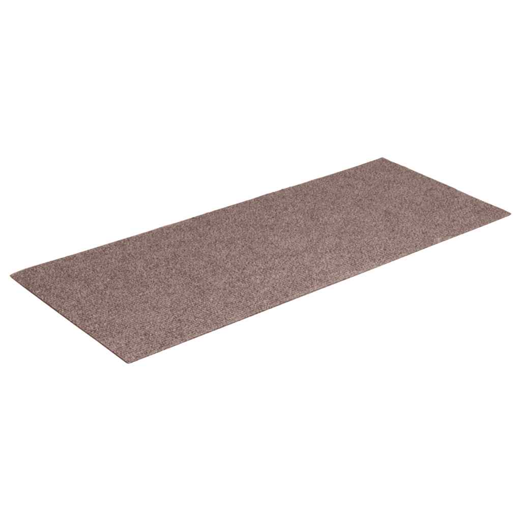 Vidaxl trapmatten zelfklevend 15 stuks 60x25 cm lichtbruin rechthoekig