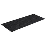 Vidaxl trapmatten zelfklevend 15 stuks 60x25 cm grijs rechthoekig