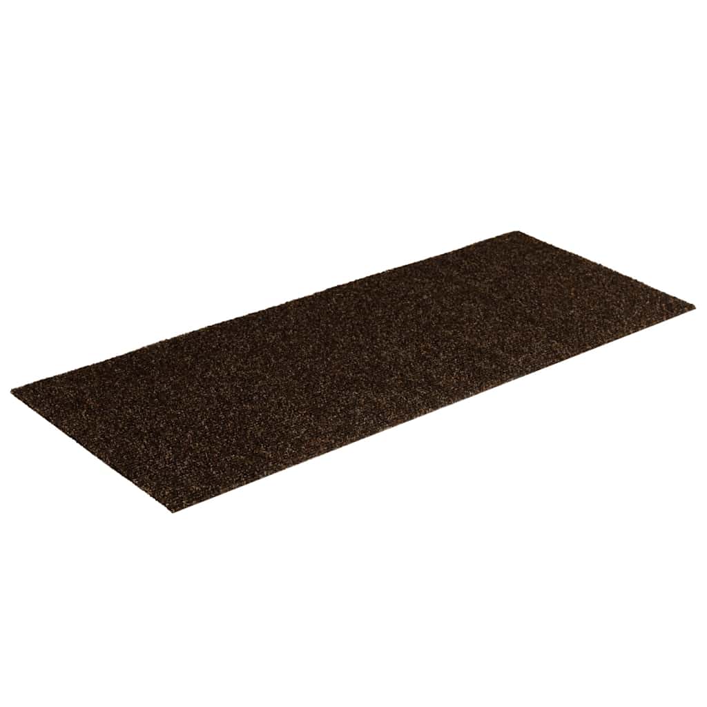 Vidaxl trapmatten zelfklevend 15 stuks 60x25 cm bruin rechthoekig