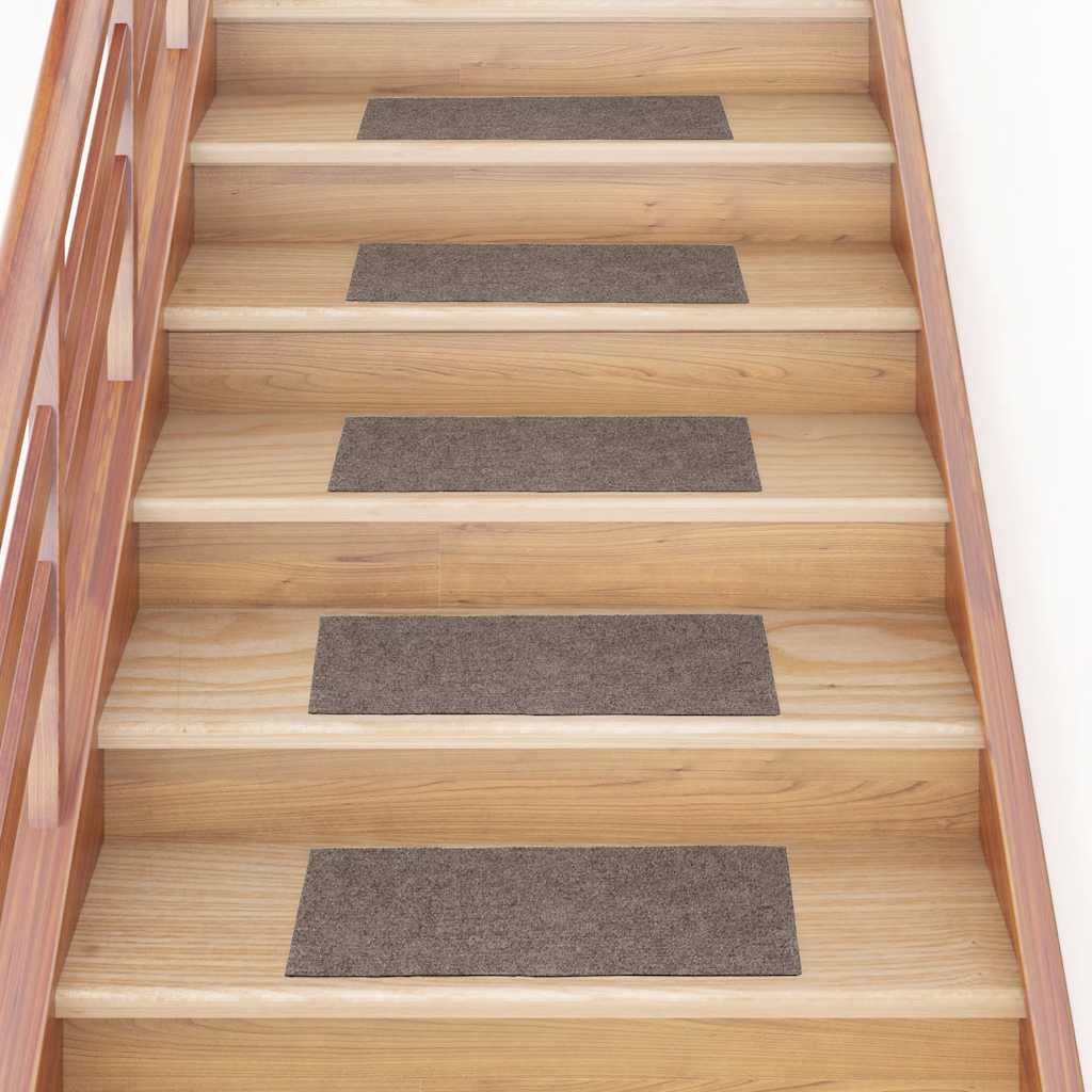 Vidaxl trapmatten zelfklevend 15 stuks 60x25 cm beige rechthoekig