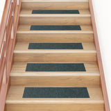 Vidaxl trapmatten zelfklevend 15 stuks 76x20 cm groen rechthoekig