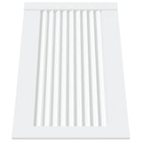 Vidaxl kastdeur met lamellen 39,5x59,4 cm massief grenenhout wit