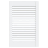 Vidaxl kastdeur met lamellen 61,5x39,4 cm massief grenenhout wit
