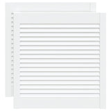 Vidaxl kastdeuren met lamellen 2 st 61,5x59,4 cm grenenhout wit