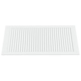 Vidaxl kastdeur met lamellen 99,3x49,4 cm massief grenenhout wit