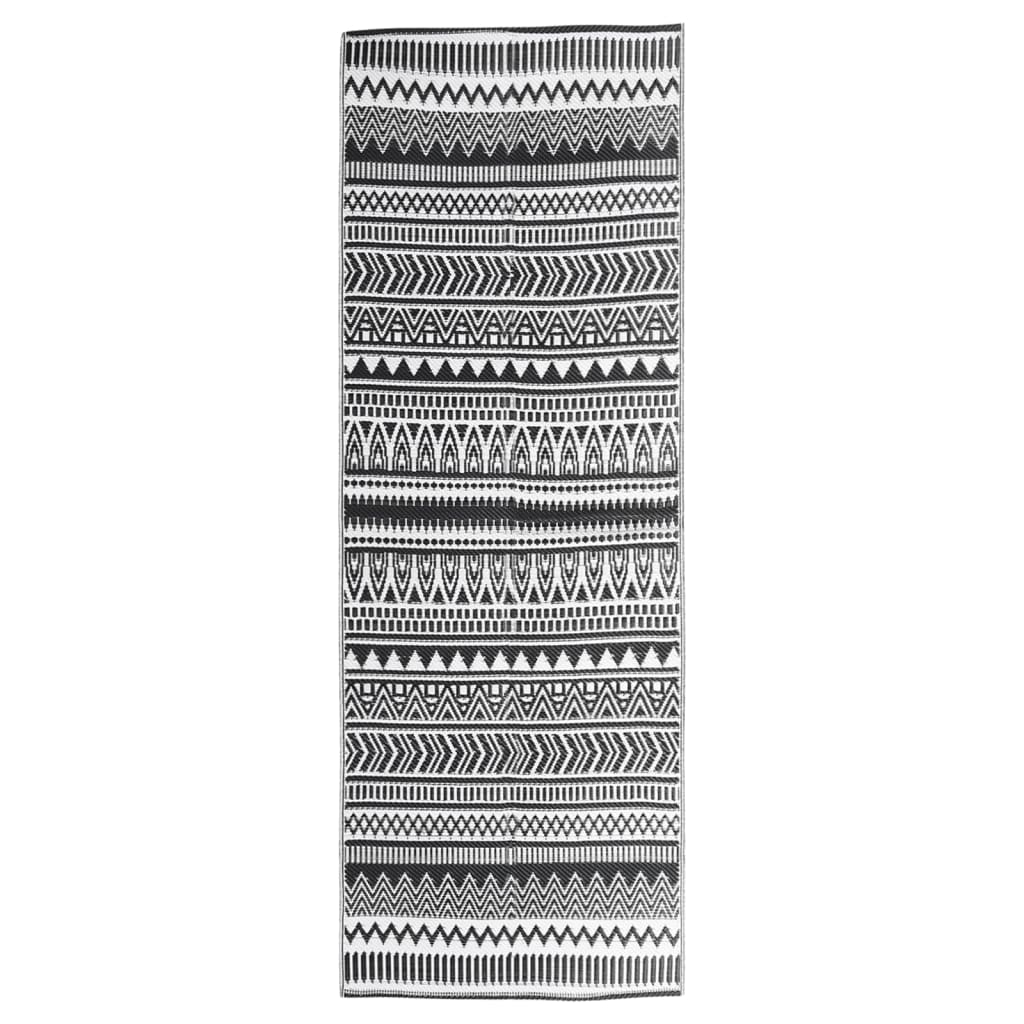 Vidaxl buitenkleed arakil 80x250 cm polypropeen zwart