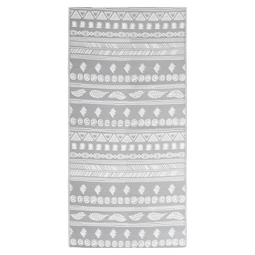 Vidaxl buitenkleed arakil 80x150 cm polypropeen grijs