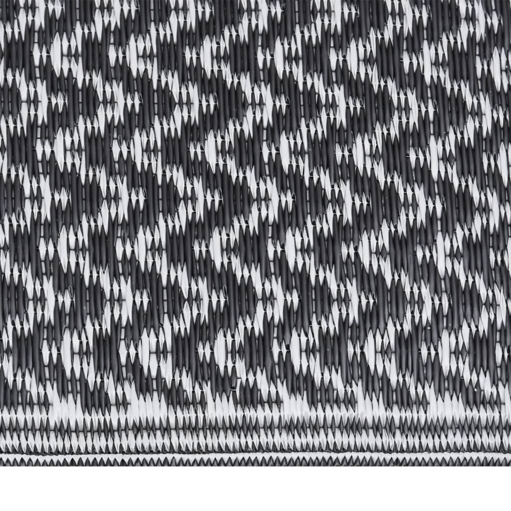 Vidaxl buitenkleed arakil 140x200 cm polypropeen zwart