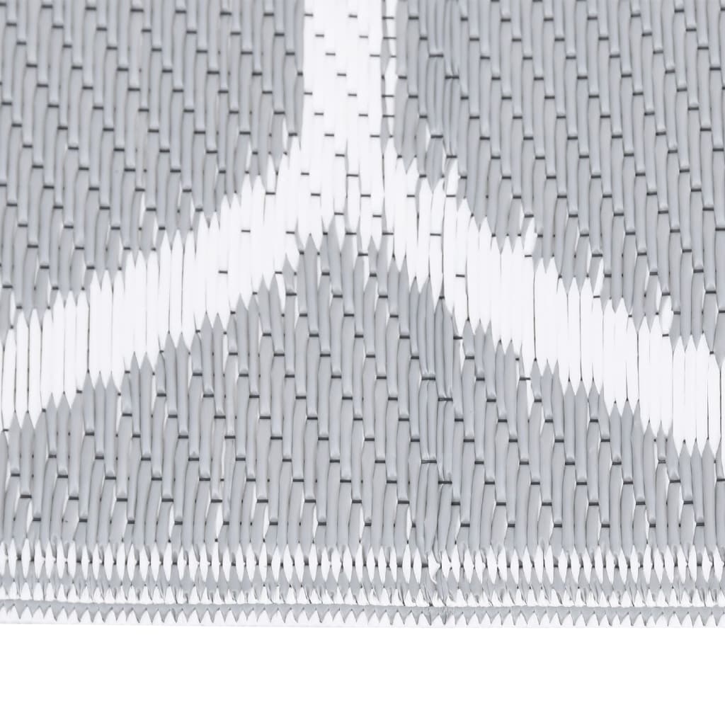 Vidaxl buitenkleed arakil 140x200 cm polypropeen grijs