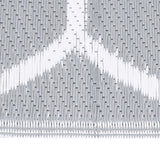 Vidaxl buitenkleed arakil 140x200 cm polypropeen grijs
