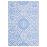 Vidaxl buitenkleed arakil 140x200 cm polypropeen babyblauw