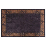 Vidaxl vloerkleed wasbaar anti-slip 160x230 cm zwart en goudkleurig
