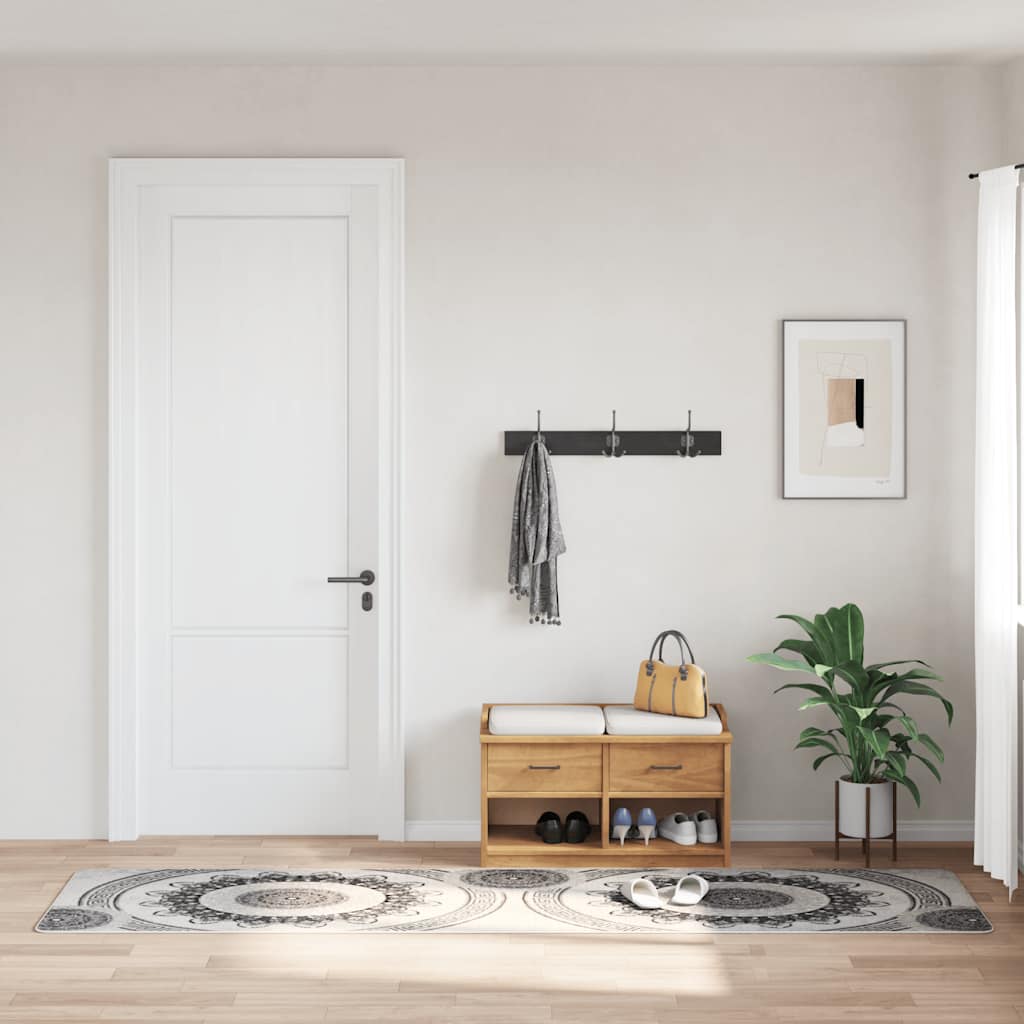 Vidaxl vloerkleed wasbaar anti-slip 80x300 cm meerkleurig