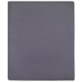 Vidaxl hoeslakens 2 st jersey 180x200 cm katoen antracietkleurig