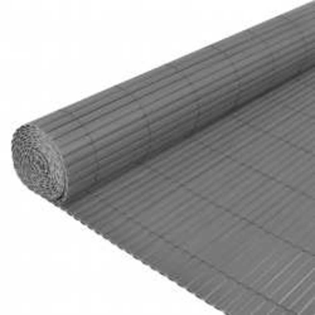Vidaxl tuinafscheiding dubbelzijdig 90x400 cm grijs