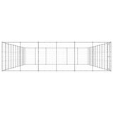 VidaXL Hondenkennel 79,86 m² gegalvaniseerd staal