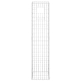 Vidaxl schanskorf paal 40x40x180 cm ijzer