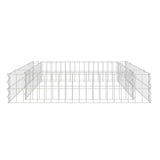 VidaXL Gabion plantenbak verhoogd 100x100x20 cm gegalvaniseerd staal